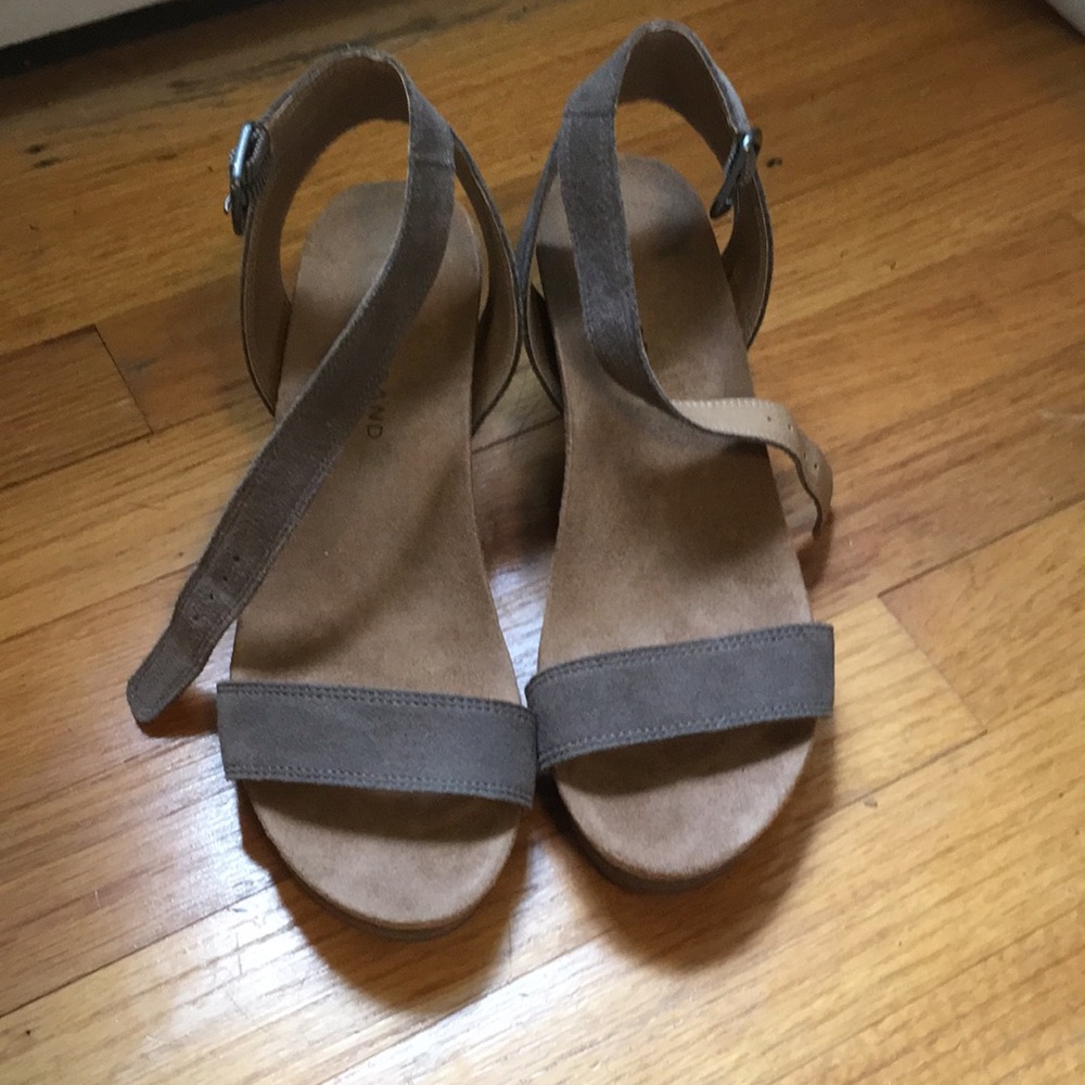 Lucky Brand ankle strap wedge